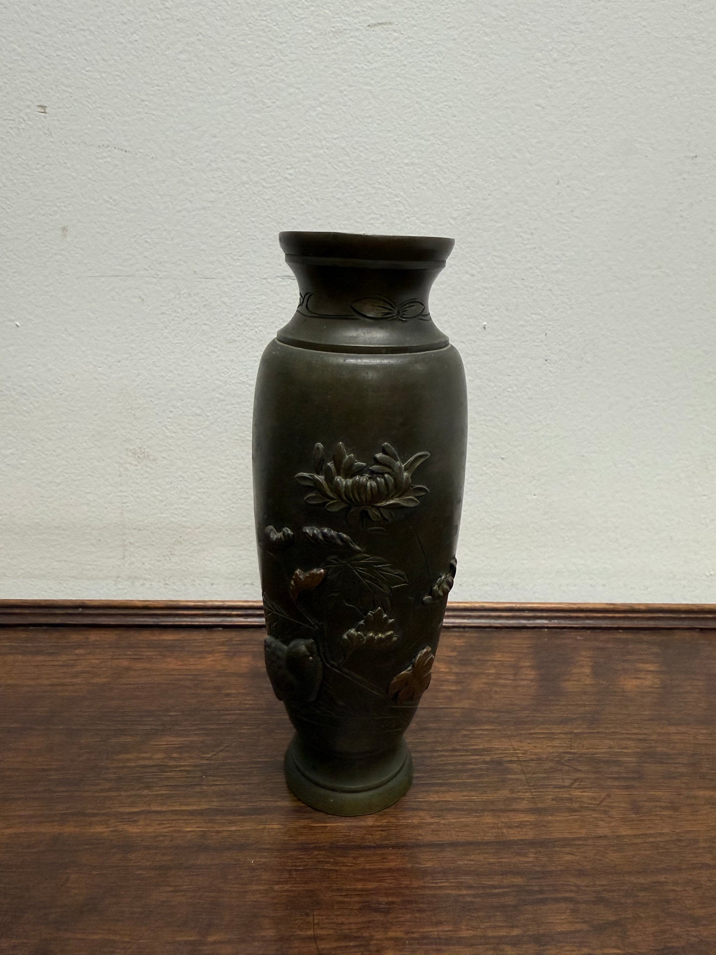 Meiji Period Japanese Bronze Vase