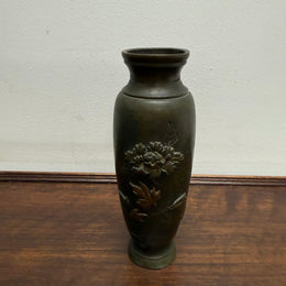 Meiji Period Japanese Bronze Vase