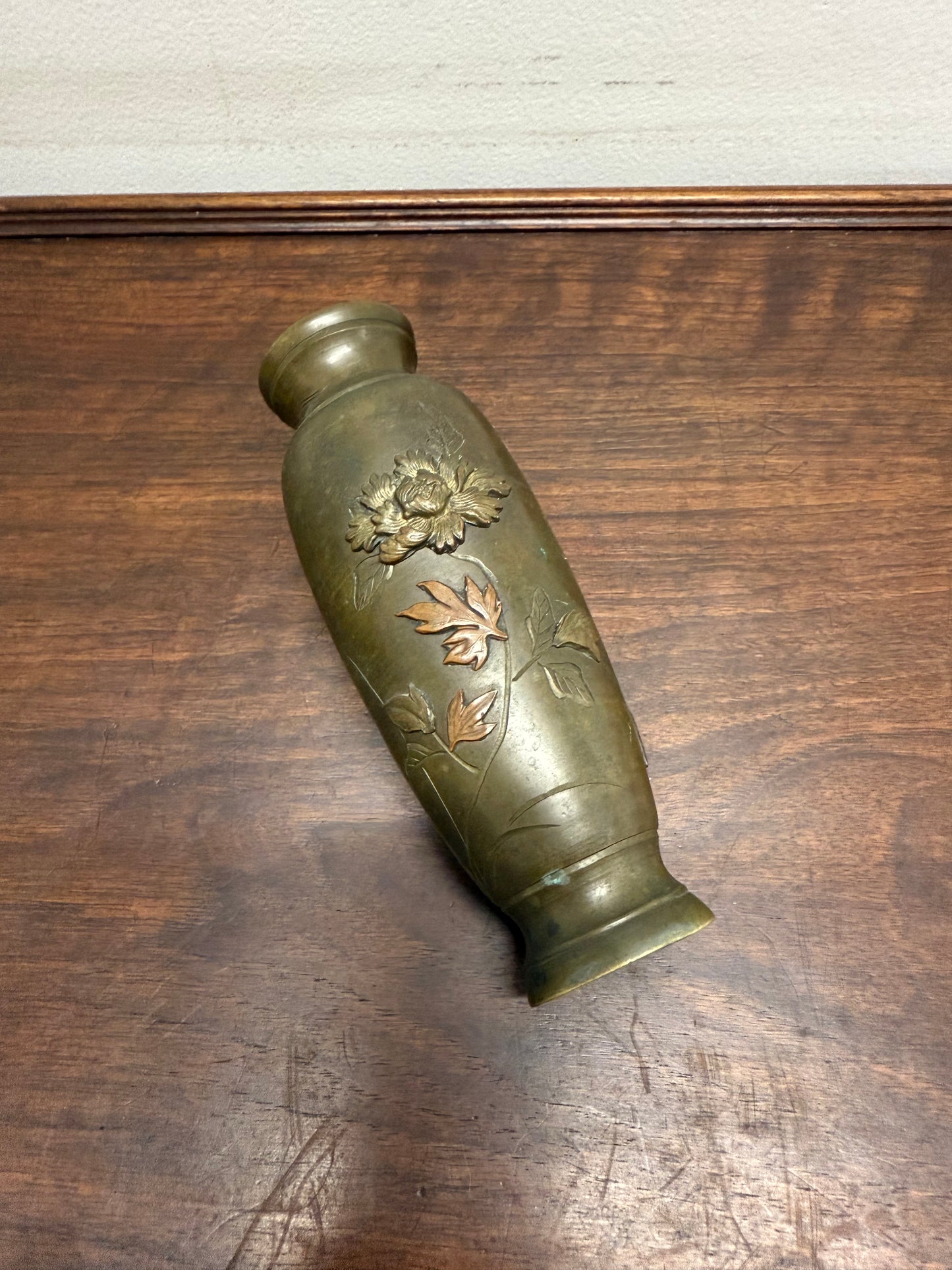 Meiji Period Japanese Bronze Vase