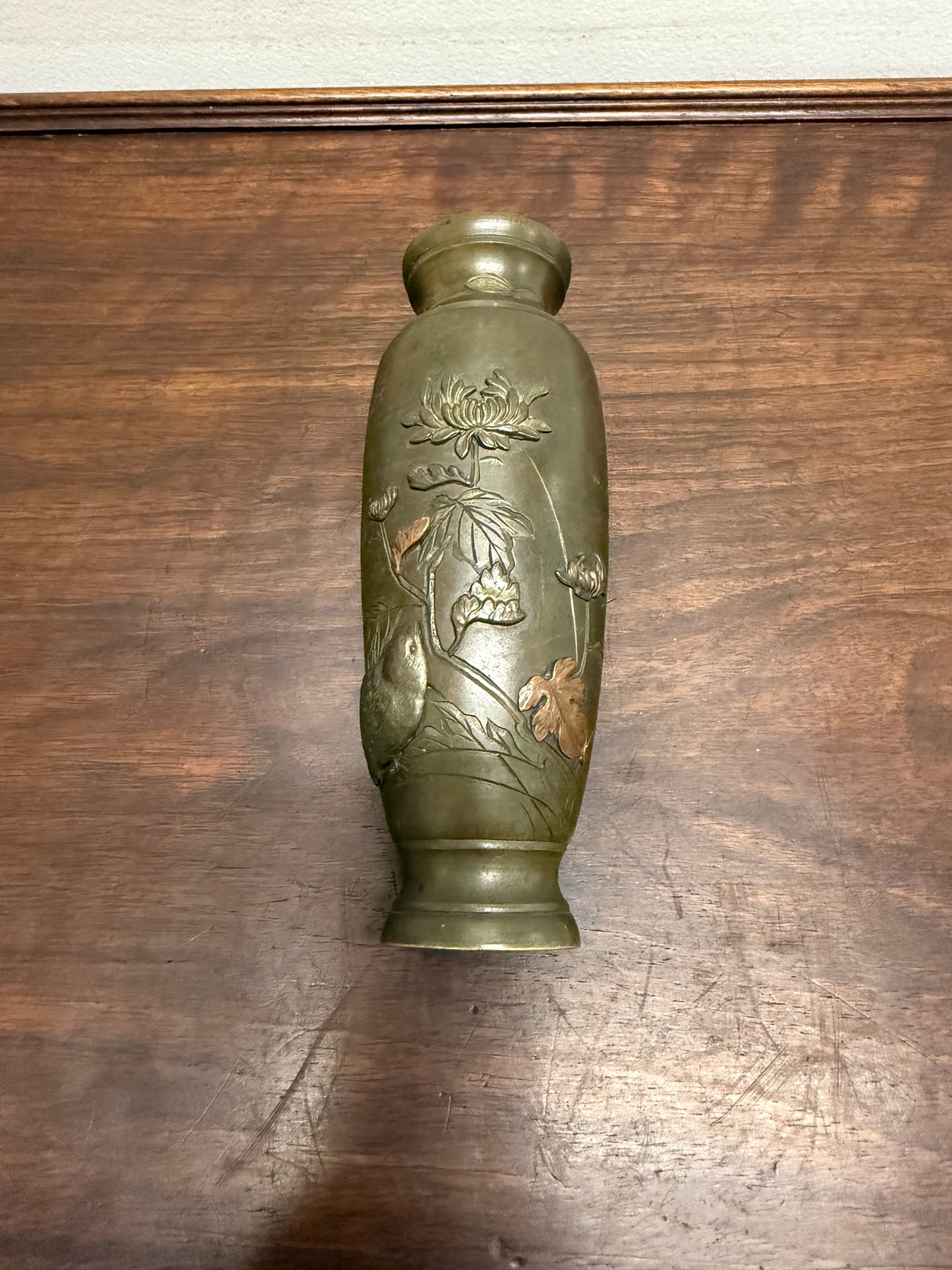 Meiji Period Japanese Bronze Vase