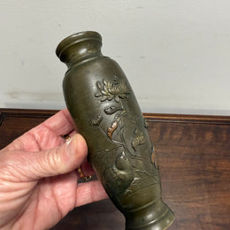 Meiji Period Japanese Bronze Vase