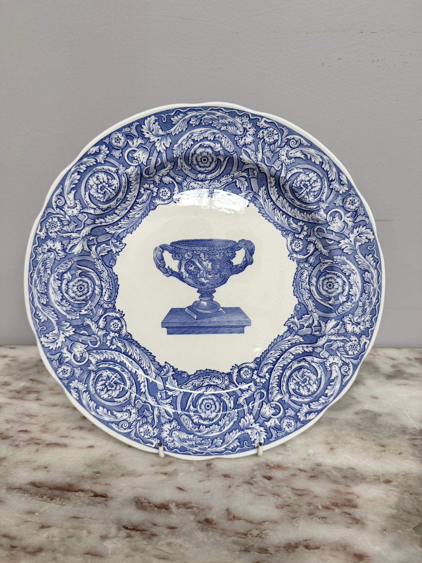 Spode Display Plate 'Warwick Vase'