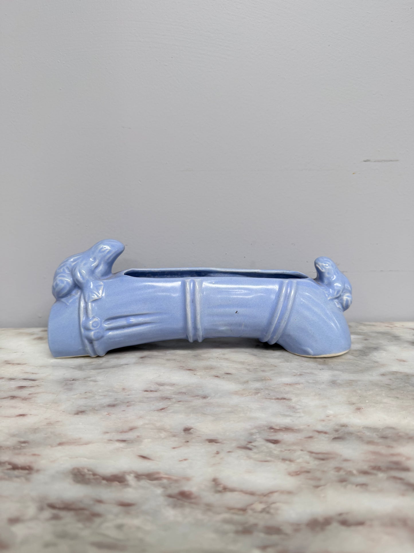 Lovely Vintage Pottery Frog Vase