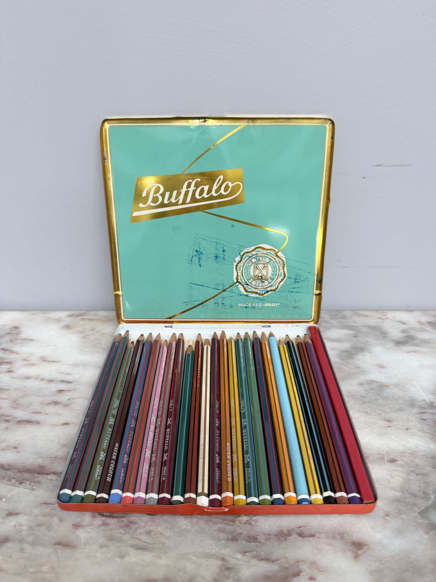 Vintage Set Buffalo Water-Colours Pencils