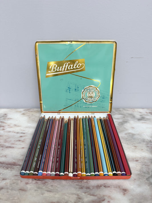 Vintage Set Buffalo Water-Colours Pencils