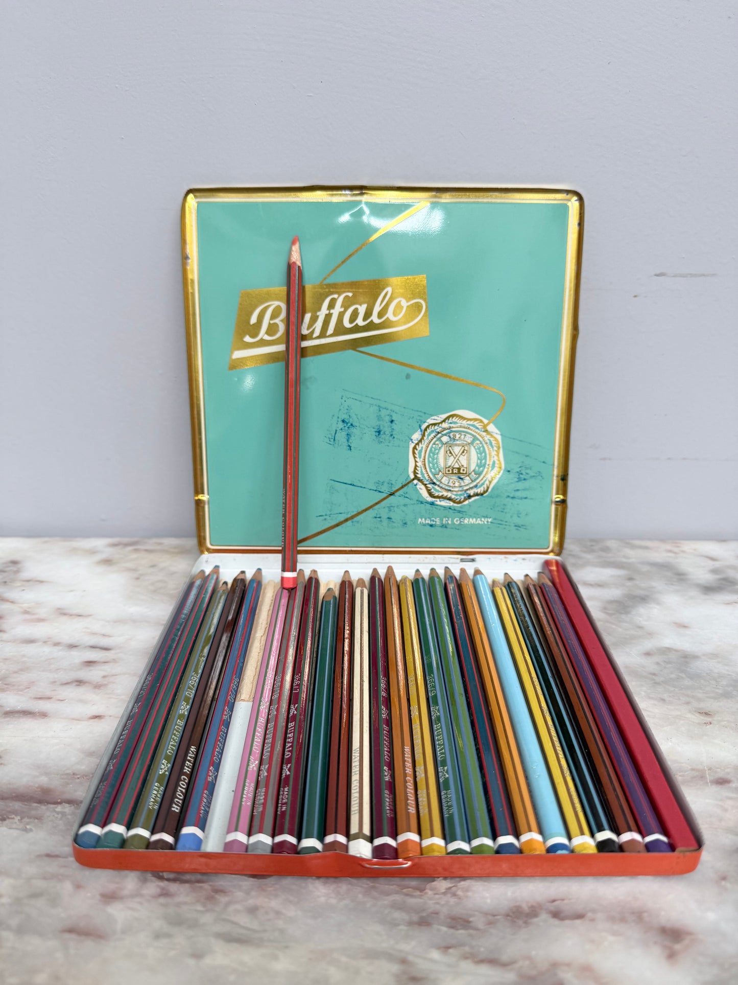 Vintage Set Buffalo Water-Colours Pencils