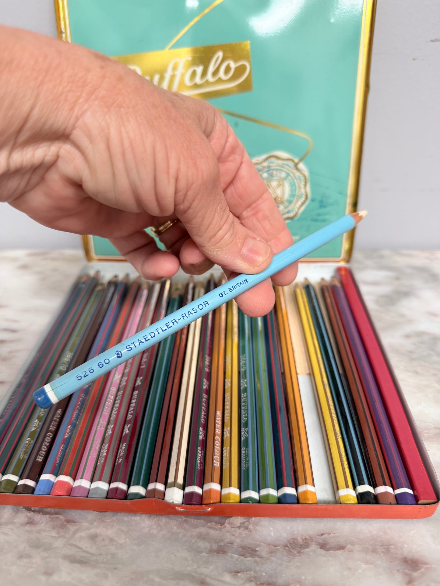 Vintage Set Buffalo Water-Colours Pencils