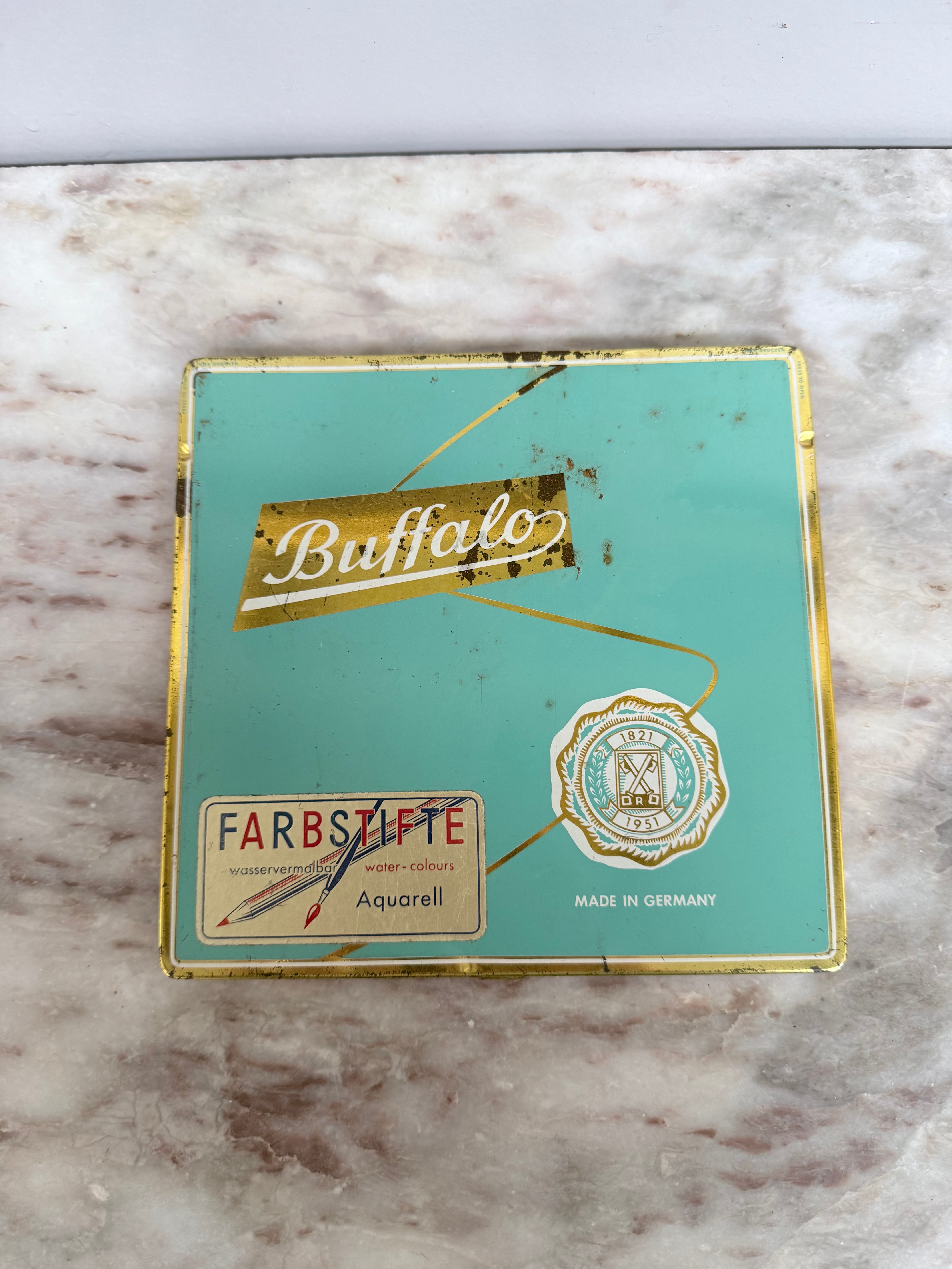 Vintage Set Buffalo Water-Colours Pencils | Antique & Vintage | Moonee Ponds Antiques | Australia Wide