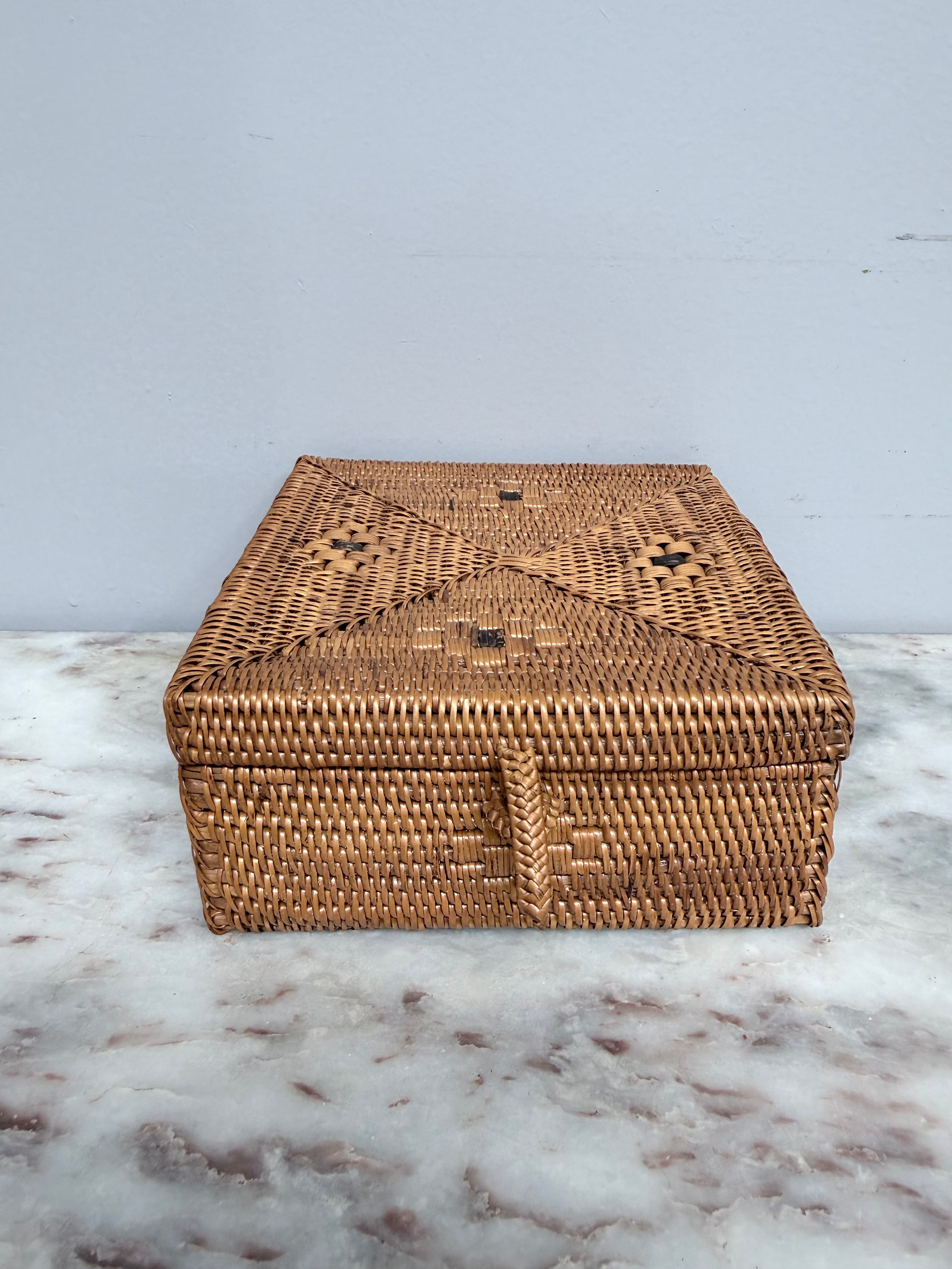 Vintage Cane Box | Antique & Vintage | Moonee Ponds Antiques | Australia Wide Delivery