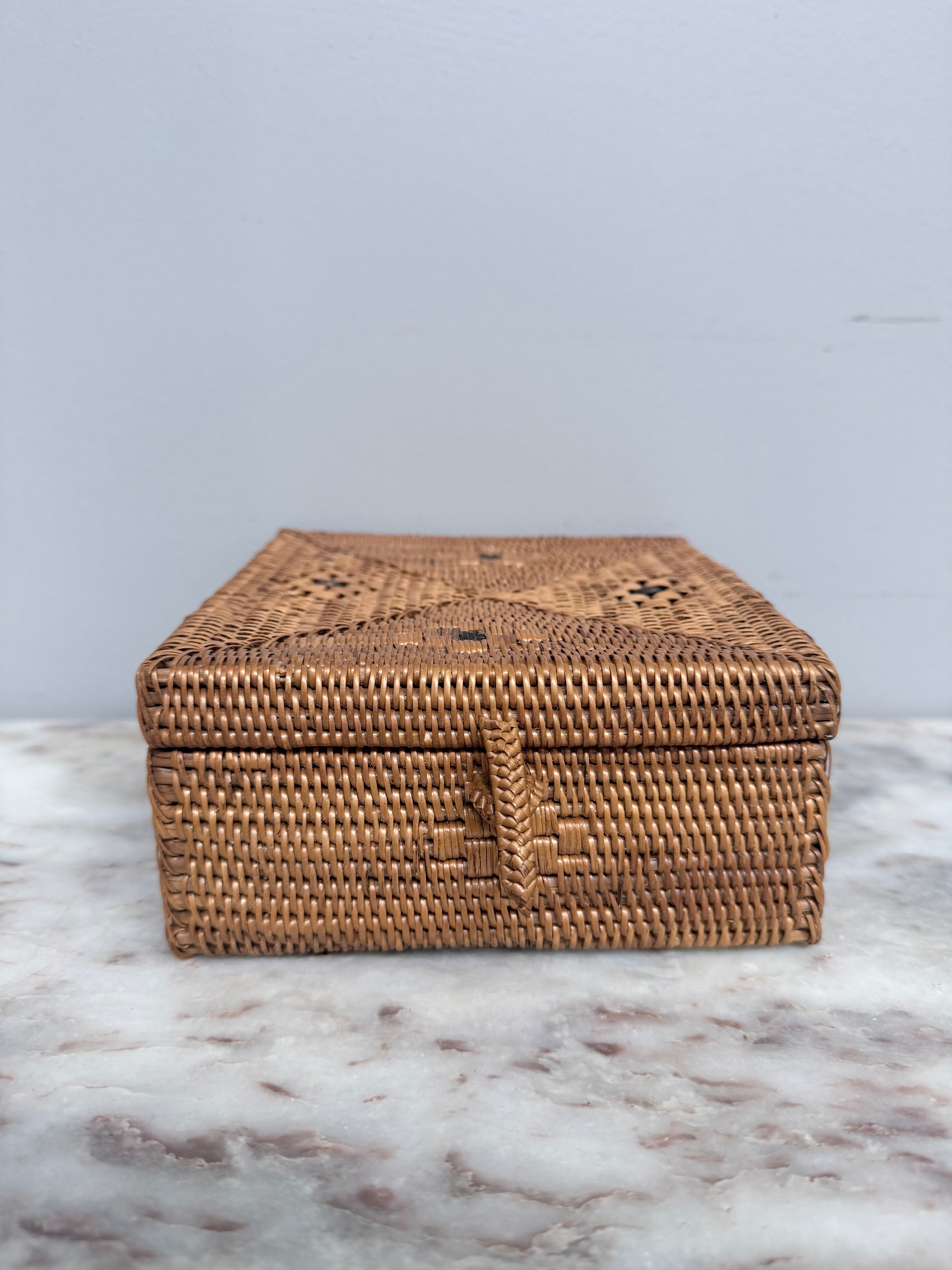 Vintage Cane Box | Antique & Vintage | Moonee Ponds Antiques | Australia Wide Delivery