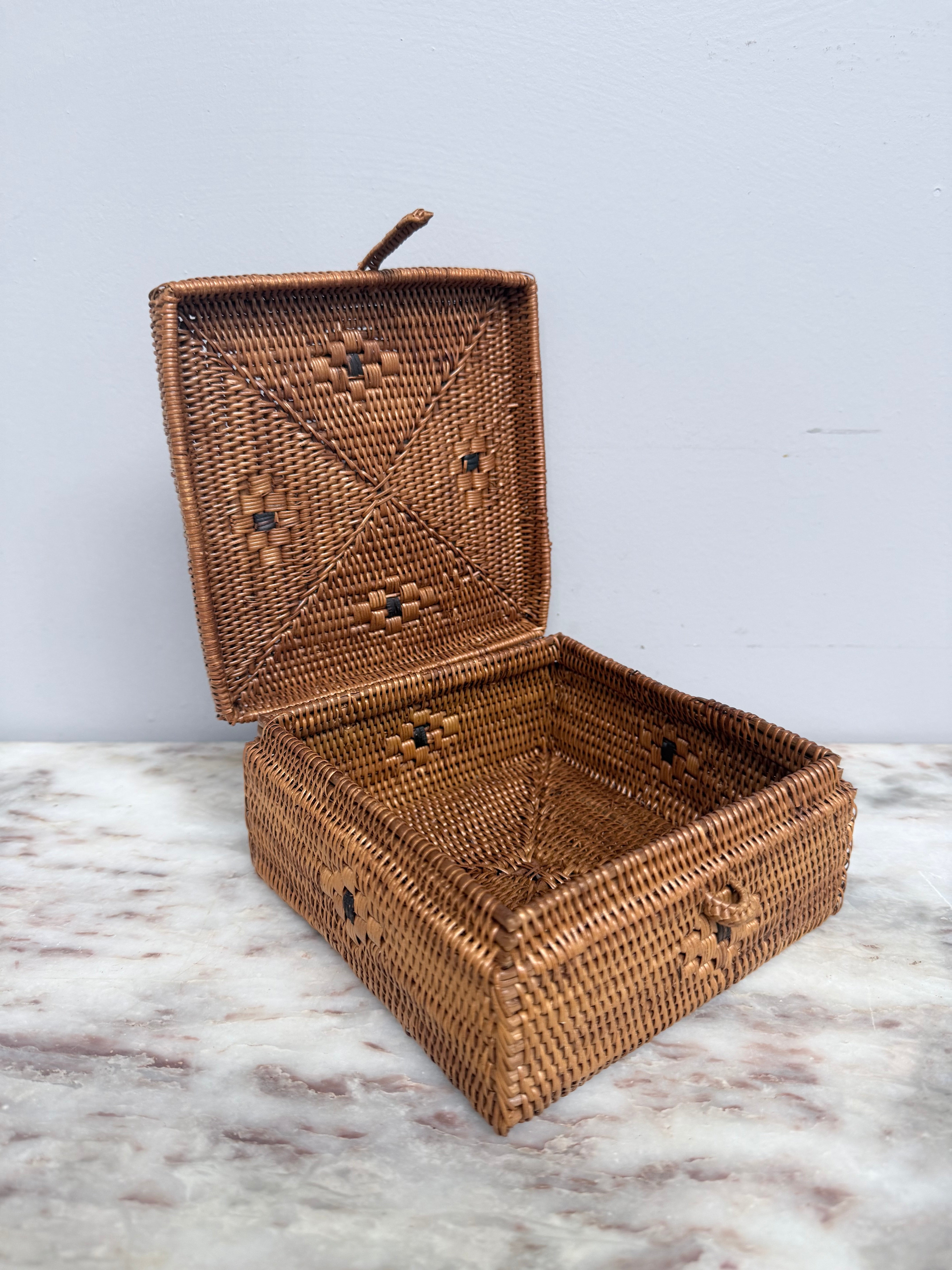 Vintage Cane Box | Antique & Vintage | Moonee Ponds Antiques | Australia Wide Delivery