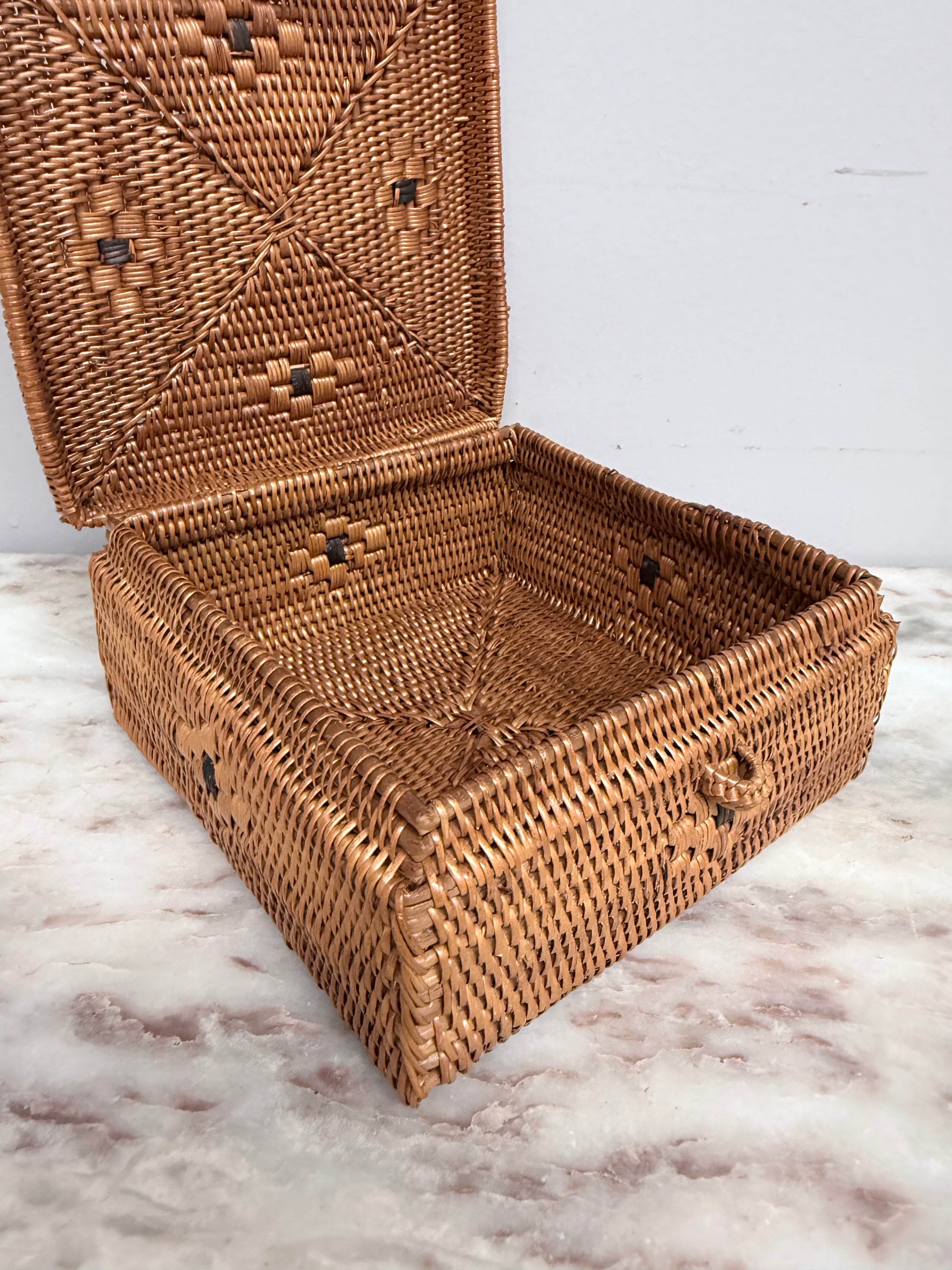 Vintage Cane Box | Antique & Vintage | Moonee Ponds Antiques | Australia Wide Delivery