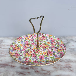 Vintage Old Foley Du Barry Sweets Plate/Stand