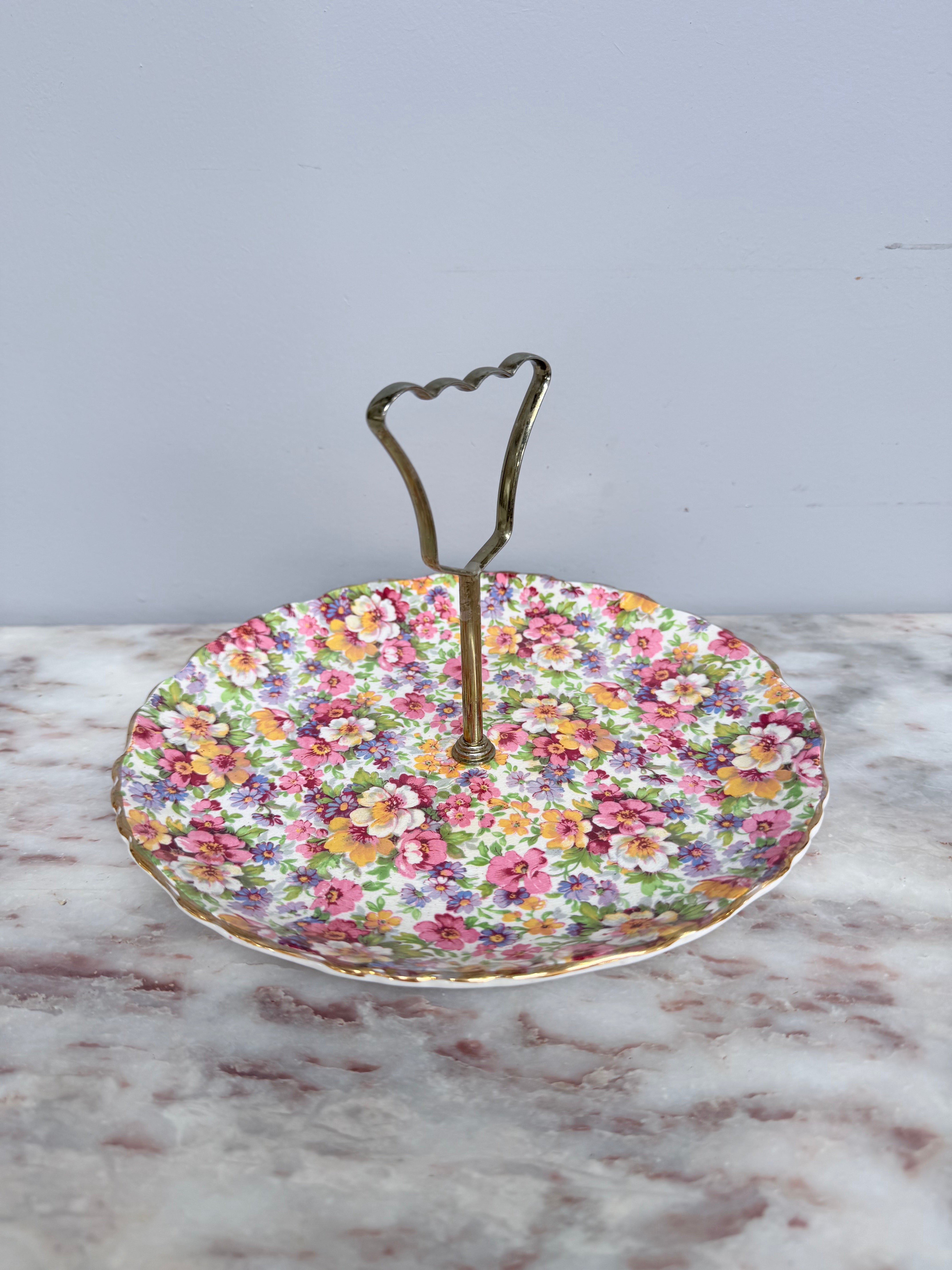 Vintage Old Foley Du Barry Sweets Plate/Stand | Antique & Vintage | Moonee Ponds Antiques | Australia Wide Delivery