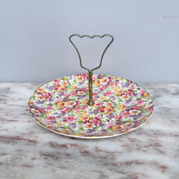 Vintage Old Foley Du Barry Sweets Plate/Stand