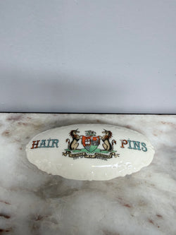 Vintage China Crested Ware Hair Pin Box | Antique & Vintage | Moonee Ponds Antiques | Australia Wide Delivery