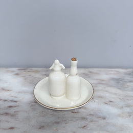 Rare "Goss" Crested China Ware Tray, Bottle & Syphon