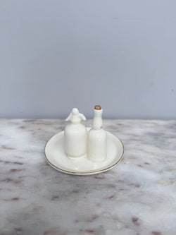 Rare "Goss" Crested China Ware Tray, Bottle & Syphon | Antique & Vintage | Moonee Ponds Antiques | Australia Wide Delivery
