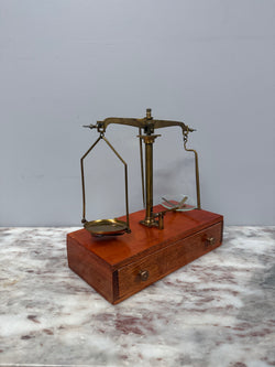 Vintage Brass Balance Scale Set With Weights | Antique & Vintage | Moonee Ponds Antiques | Australia Wide Delivery
