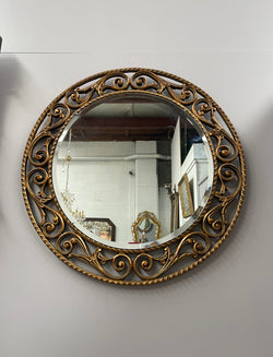 Sourced From France an Elegant Bevelled Edge Round Mirror | Antique & Vintage | Moonee Ponds Antiques | Australia Wide Delivery