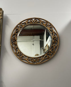Sourced From France an Elegant Bevelled Edge Round Mirror | Antique & Vintage | Moonee Ponds Antiques | Australia Wide Delivery