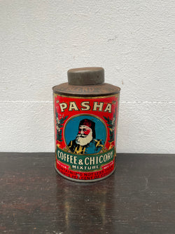 Vintage Pasha Coffee and Chicory Tin | Antique & Vintage | Moonee Ponds Antiques | Australia Wide Delivery