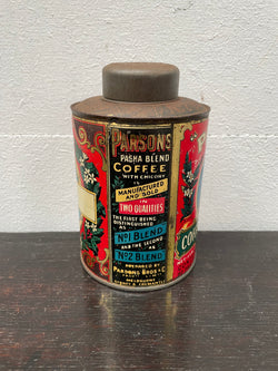 Vintage Pasha Coffee and Chicory Tin | Antique & Vintage | Moonee Ponds Antiques | Australia Wide Delivery