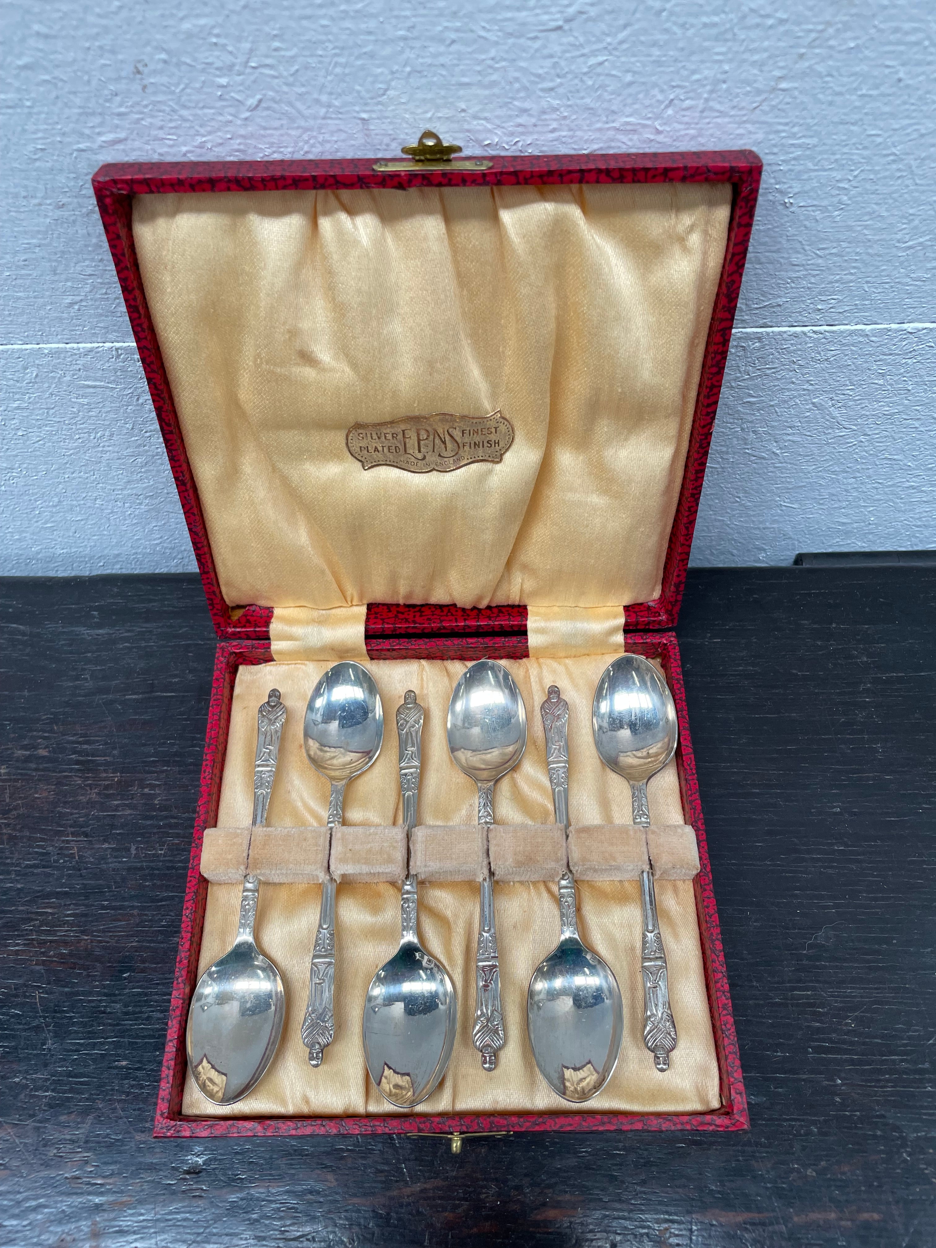 Vintage EPNS Silver Spoons in there original box | Antique & Vintage | Moonee Ponds Antiques | Australia Wide Delivery