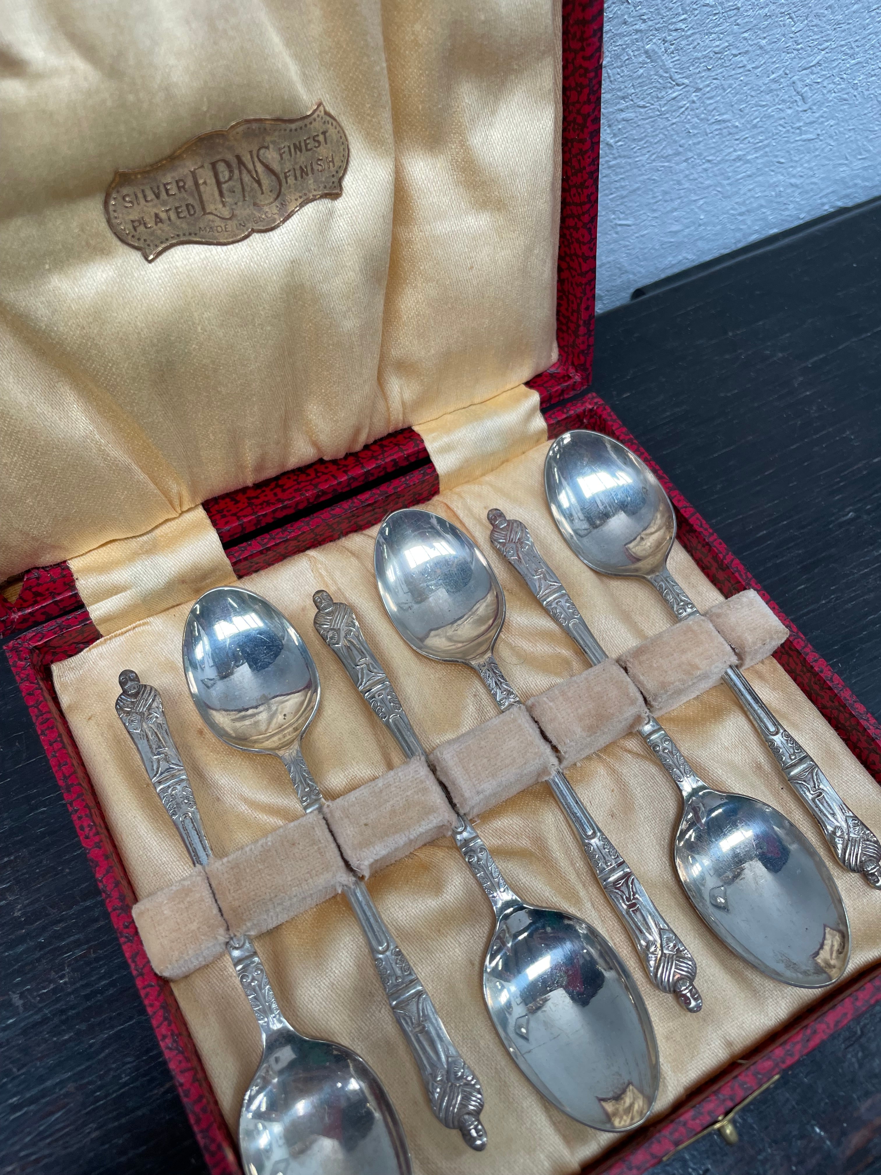 Vintage EPNS Silver Spoons in there original box | Antique & Vintage | Moonee Ponds Antiques | Australia Wide Delivery