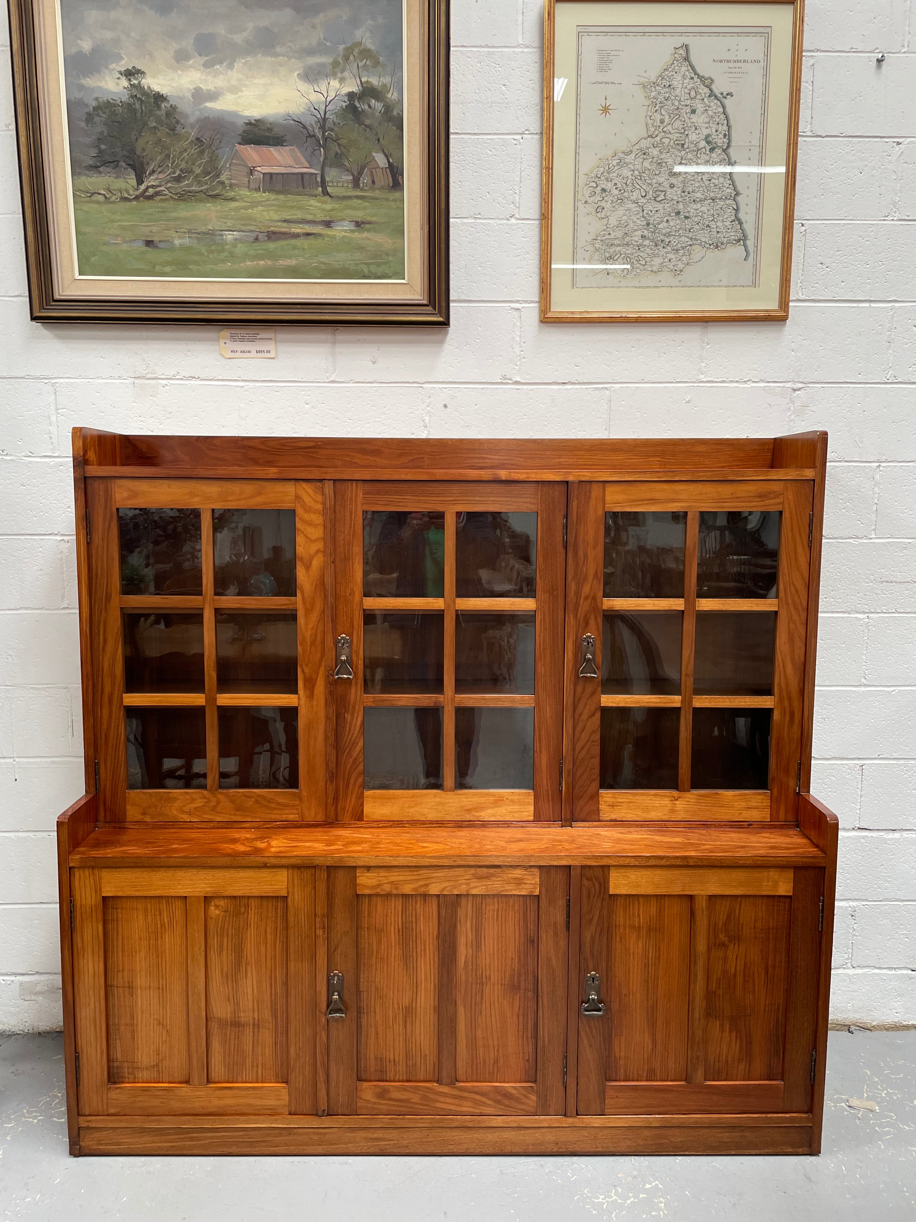 Australian Blackwood Arts & Crafts Dwarf Bookcase | Antique & Vintage | Moonee Ponds Antiques | Australia Wide Delivery