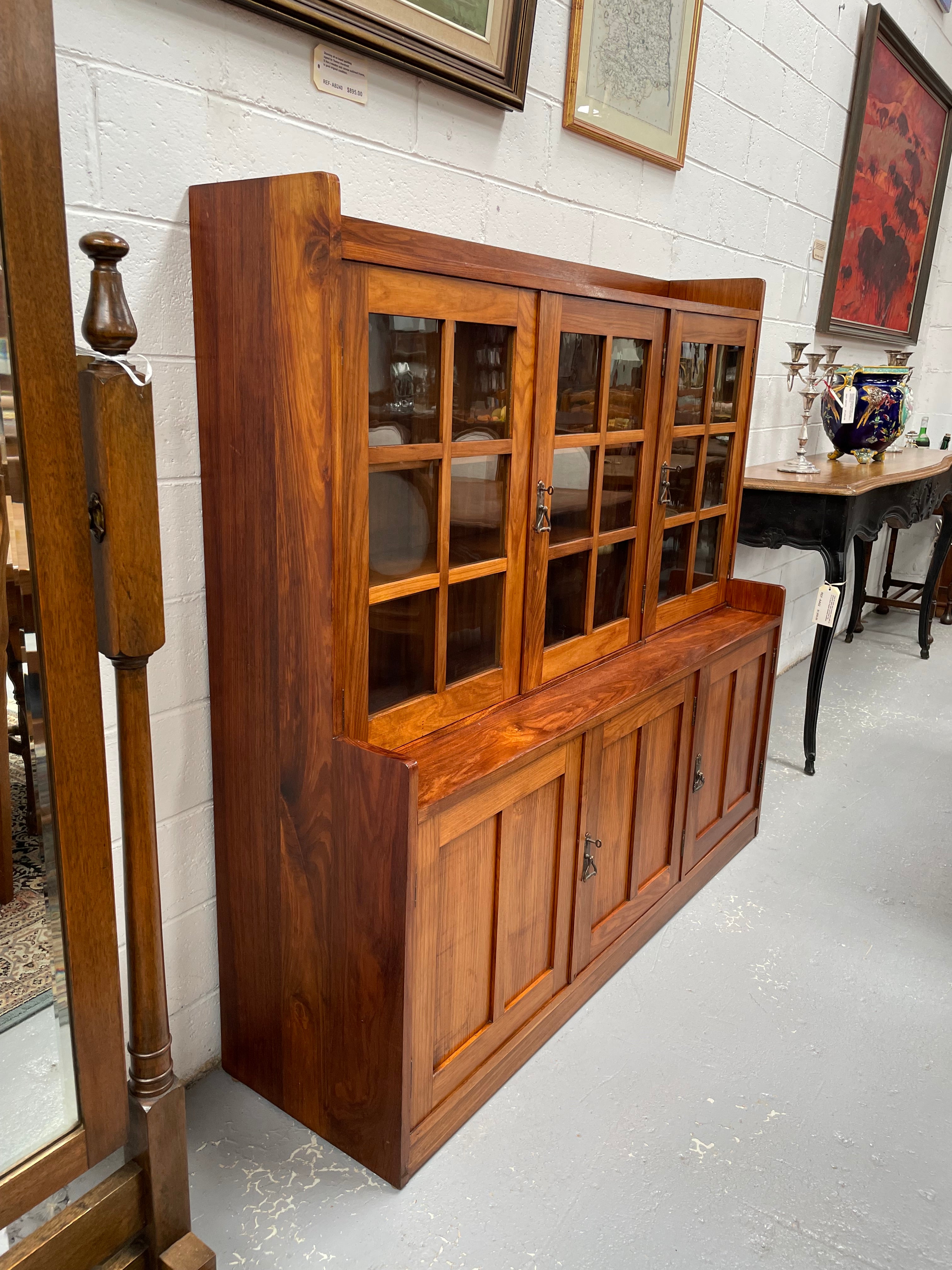 Australian Blackwood Arts & Crafts Dwarf Bookcase | Antique & Vintage | Moonee Ponds Antiques | Australia Wide Delivery