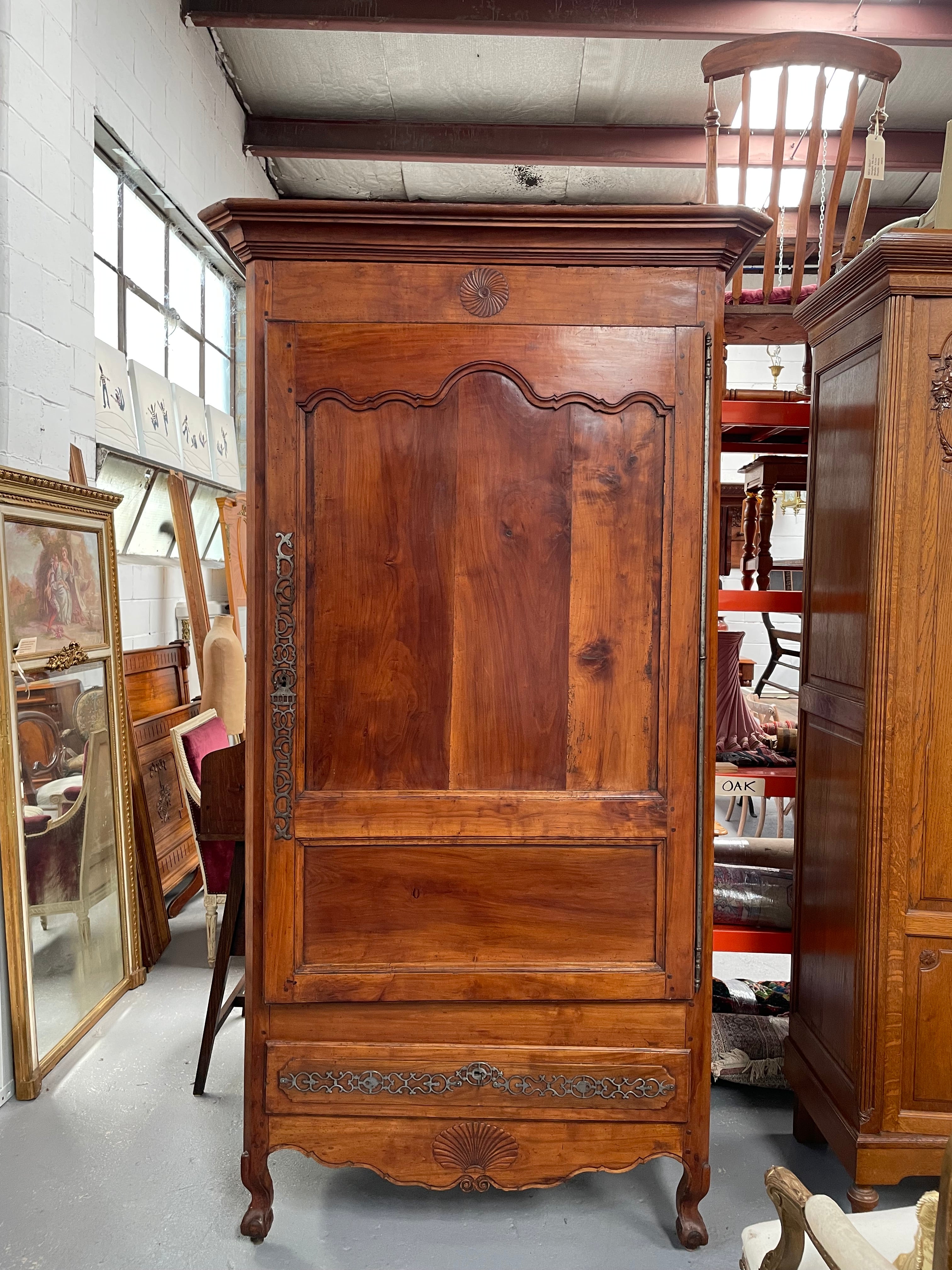 19th Century French Cherry wood Armoire | Antique & Vintage | Moonee Ponds Antiques | Australia Wide Delivery