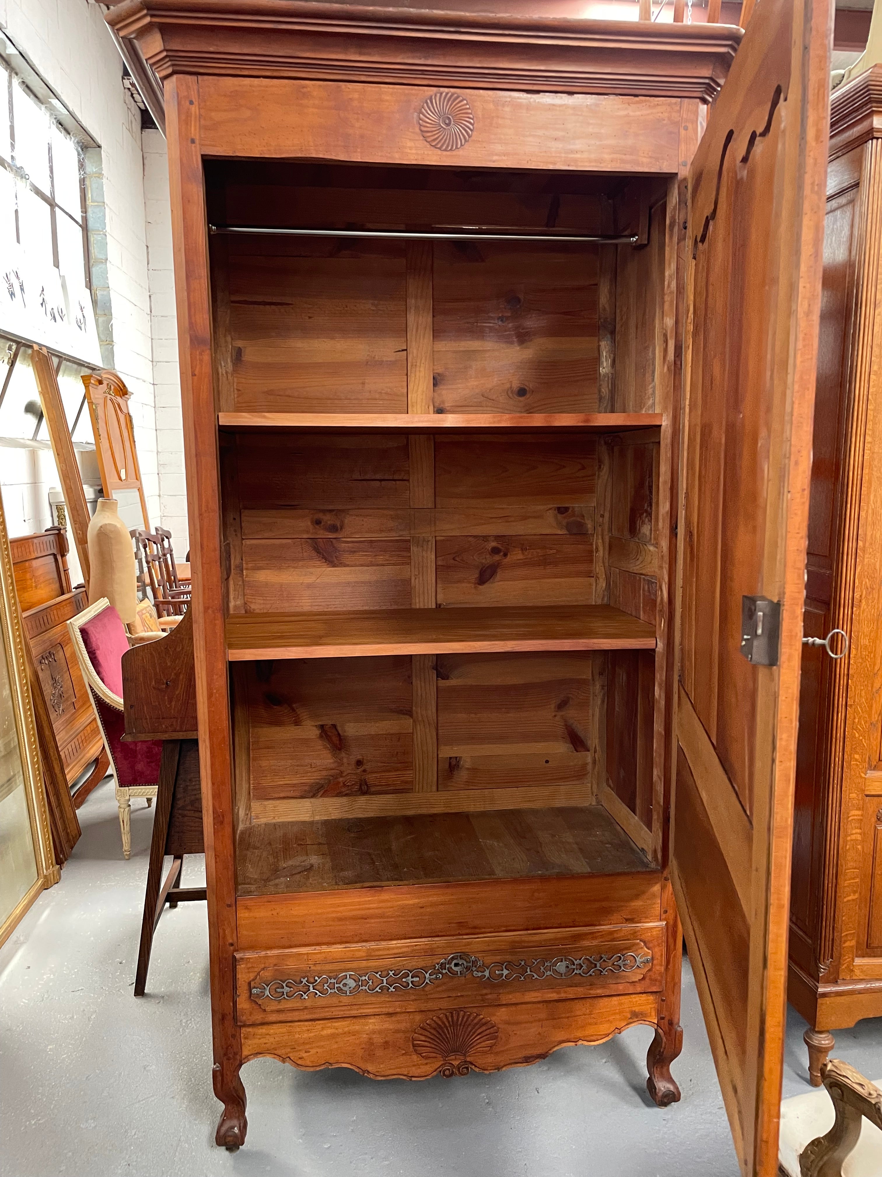 19th Century French Cherry wood Armoire | Antique & Vintage | Moonee Ponds Antiques | Australia Wide Delivery