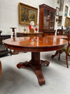 Stunning William IV Flame Mahogany Round Dining Table | Antique & Vintage | Moonee Ponds Antiques | Australia Wide Delivery