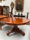 Stunning William IV Flame Mahogany Round Dining Table | Antique & Vintage | Moonee Ponds Antiques | Australia Wide Delivery
