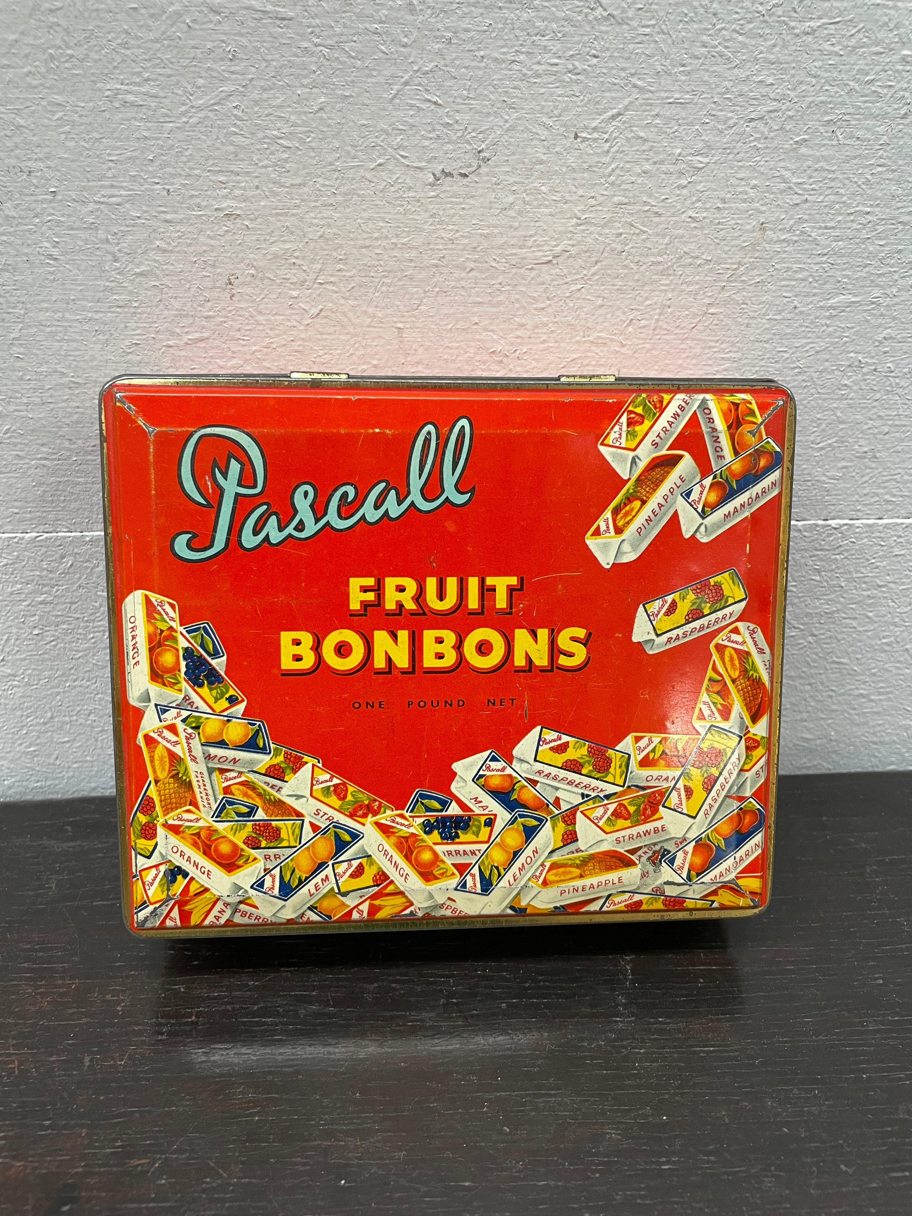 Pascall Fruit Bonbons lolly Tin | Antique & Vintage | Moonee Ponds Antiques | Australia Wide