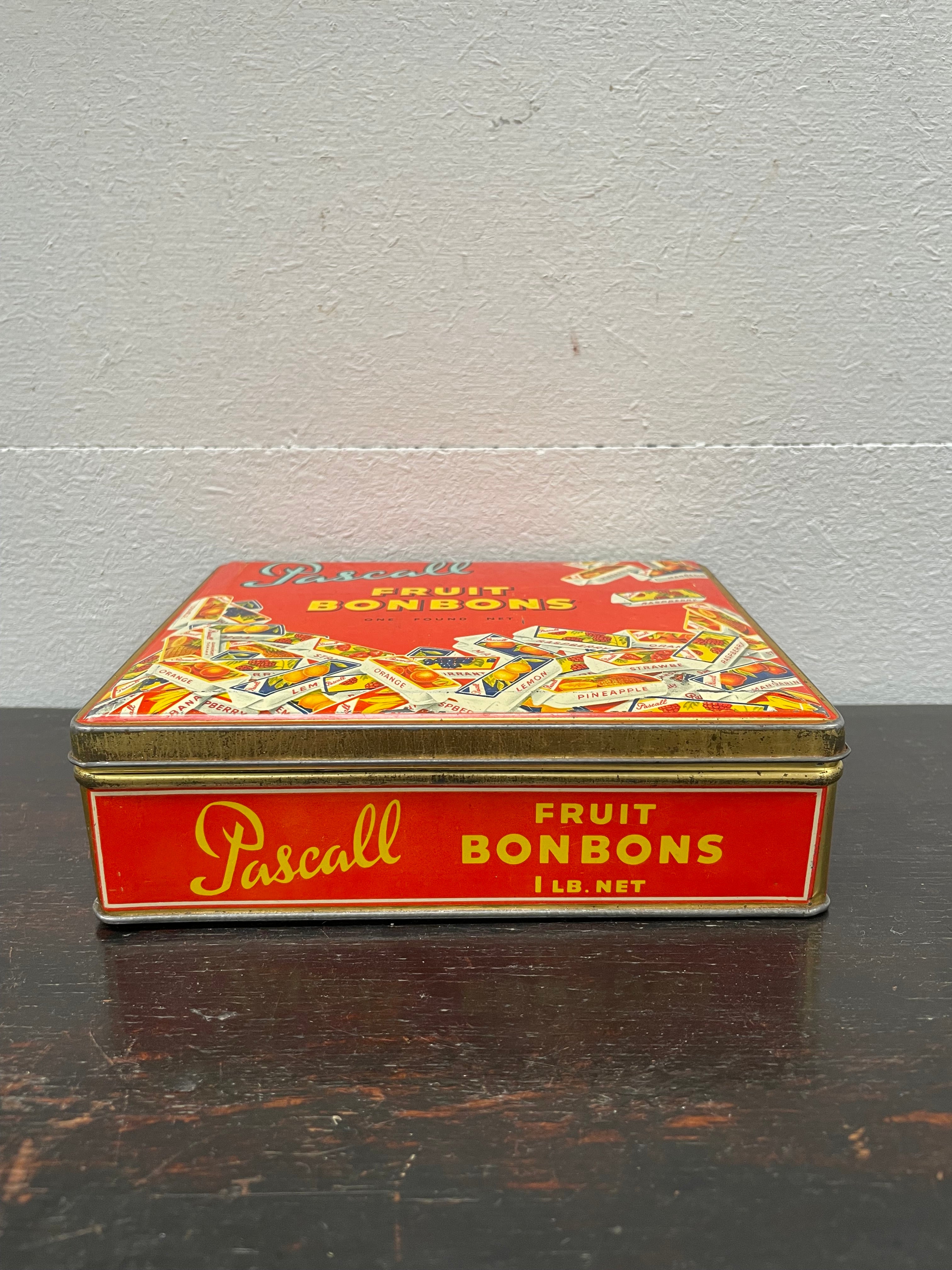 Pascall Fruit Bonbons lolly Tin | Antique & Vintage | Moonee Ponds Antiques | Australia Wide