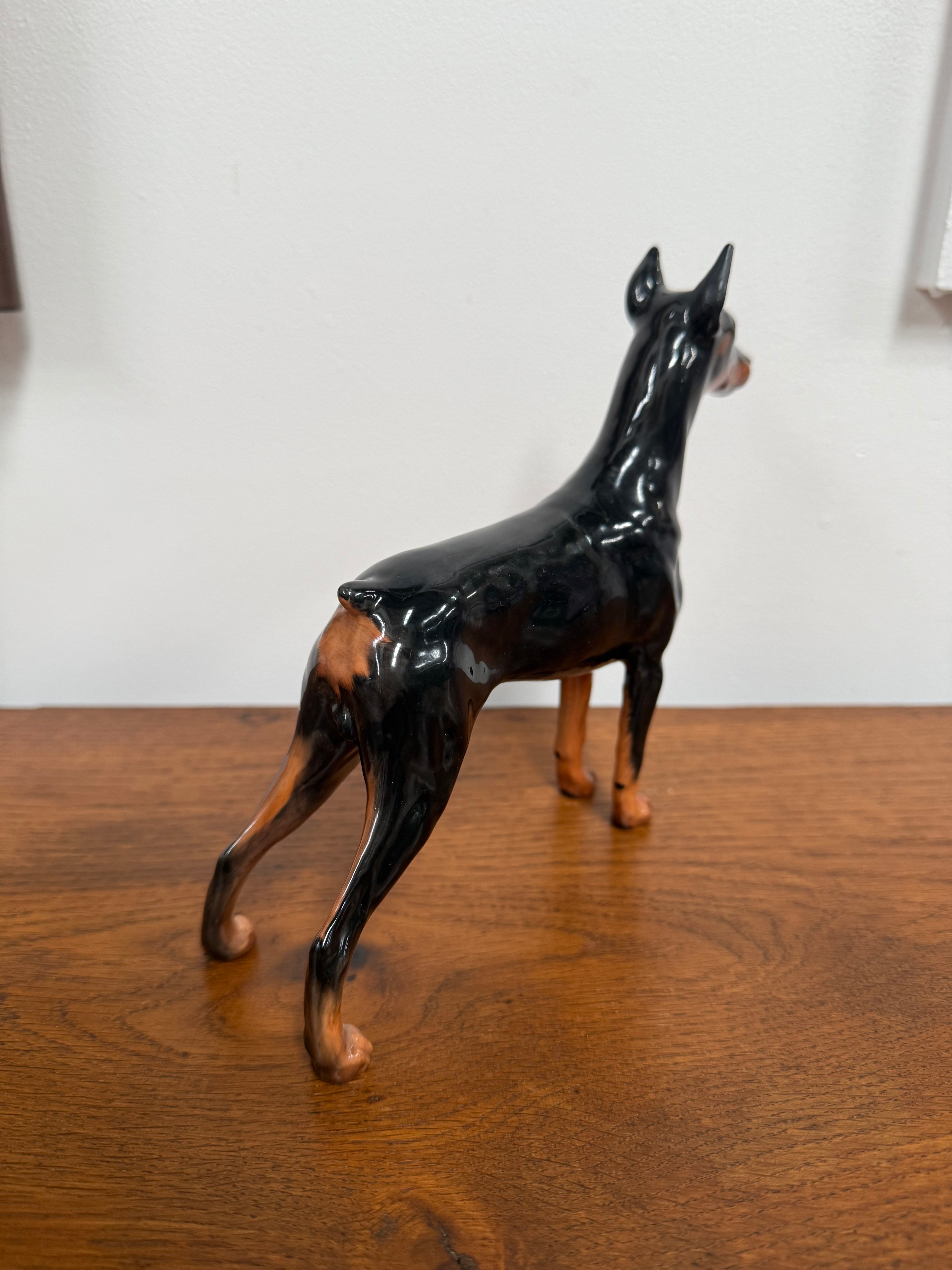 Rare Royal Doulton Doberman Pinscher Figure | Antique & Vintage | Moonee Ponds Antiques | Australia Wide Delivery