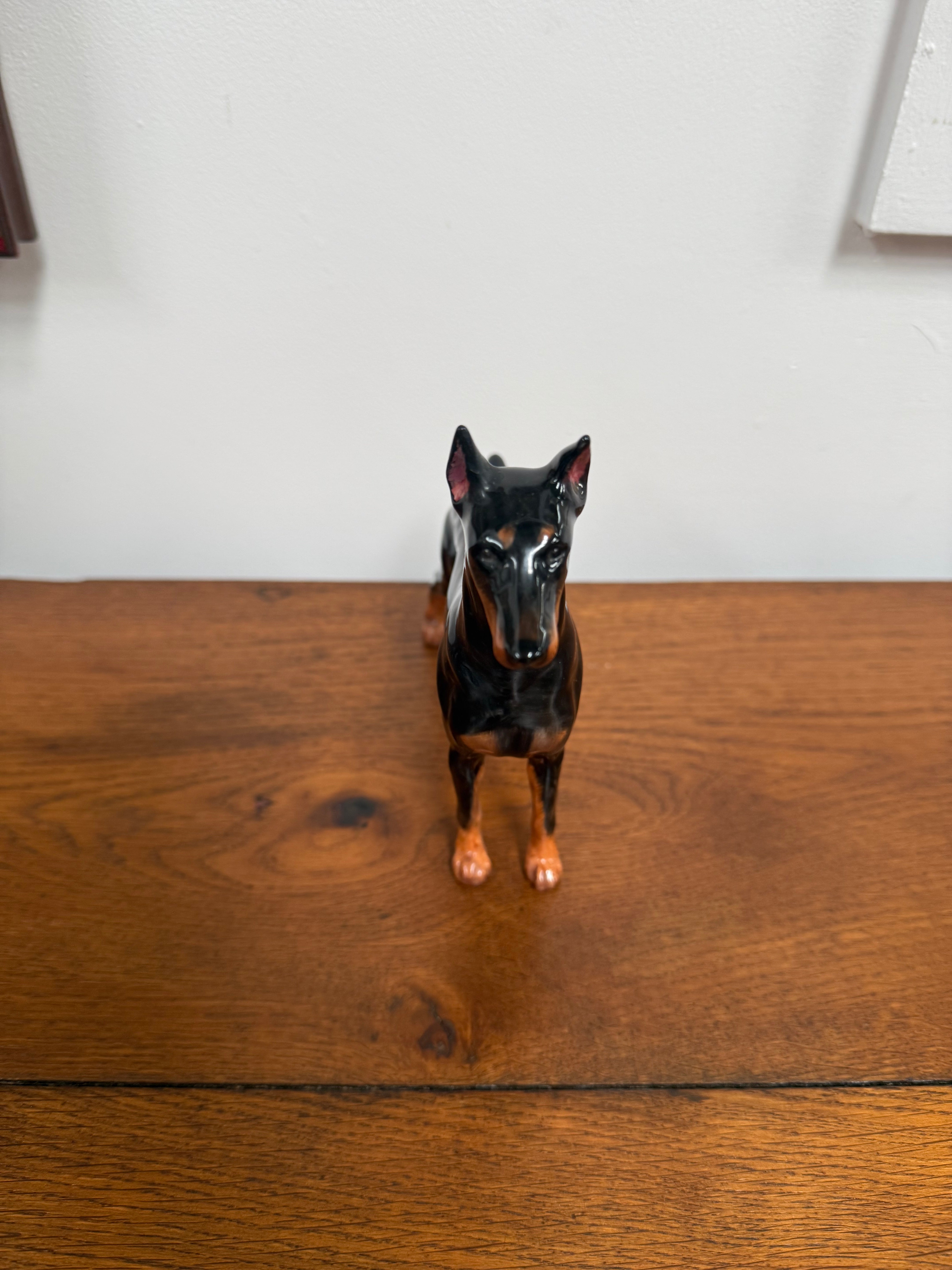 Rare Royal Doulton Doberman Pinscher Figure | Antique & Vintage | Moonee Ponds Antiques | Australia Wide Delivery