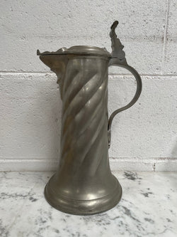 Antique 19th Century Large Pewter Lidded Tankard | Antique & Vintage | Moonee Ponds Antiques | Australia Wide Delivery