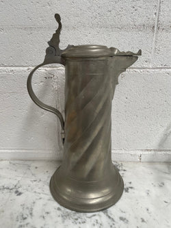 Antique 19th Century Large Pewter Lidded Tankard | Antique & Vintage | Moonee Ponds Antiques | Australia Wide Delivery