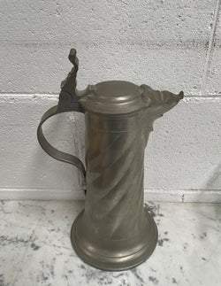 Antique 19th Century Large Pewter Lidded Tankard | Antique & Vintage | Moonee Ponds Antiques | Australia Wide Delivery