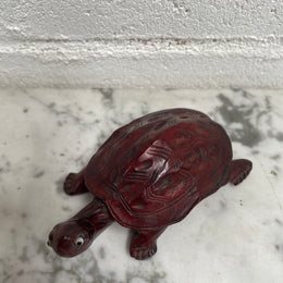 Vintage Hand Carved Rosewood Tortoise