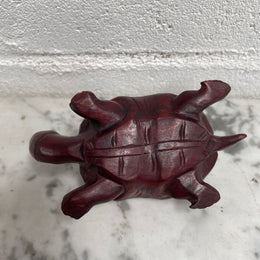 Vintage Hand Carved Rosewood Tortoise