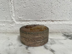 Vintage Asian Silver & Carved Jade Trinket Box | Antique & Vintage | Moonee Ponds Antiques | Australia Wide Delivery