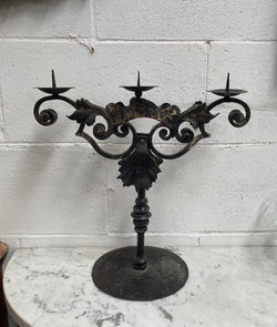 Rustic Wrought Iron Candle Holder | Antique & Vintage | Moonee Ponds Antiques | Australia Wide Delivery