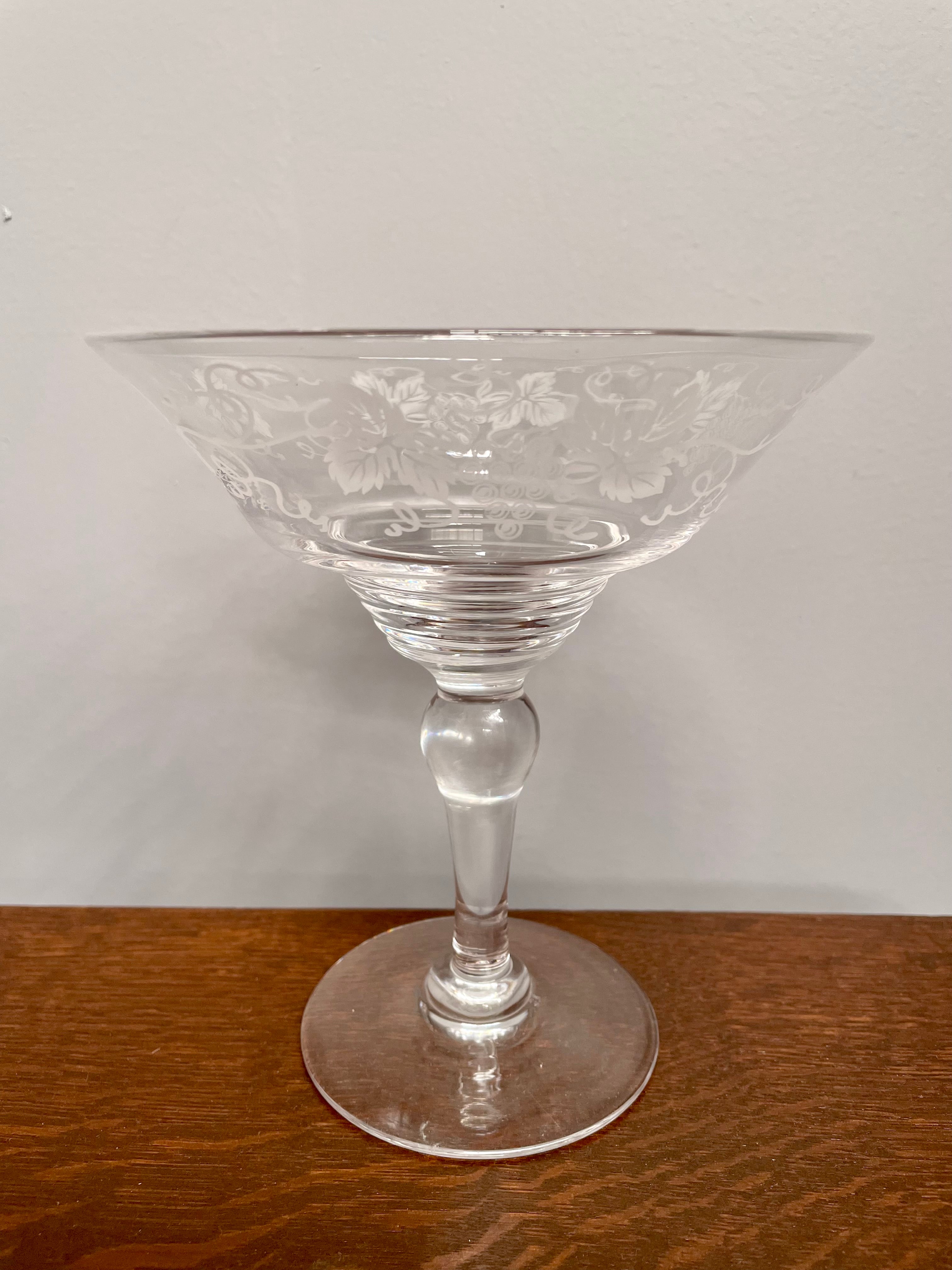 Stuart Crystal Comport Grape Design | Antique & Vintage | Moonee Ponds Antiques | Australia Wide Delivery