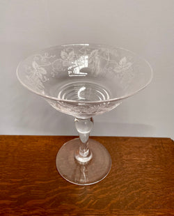 Stuart Crystal Comport Grape Design | Antique & Vintage | Moonee Ponds Antiques | Australia Wide Delivery