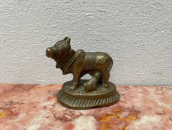 Vintage Indian Brass 'Holy Mother Cow' | Antique & Vintage | Moonee Ponds Antiques | Australia Wide Delivery