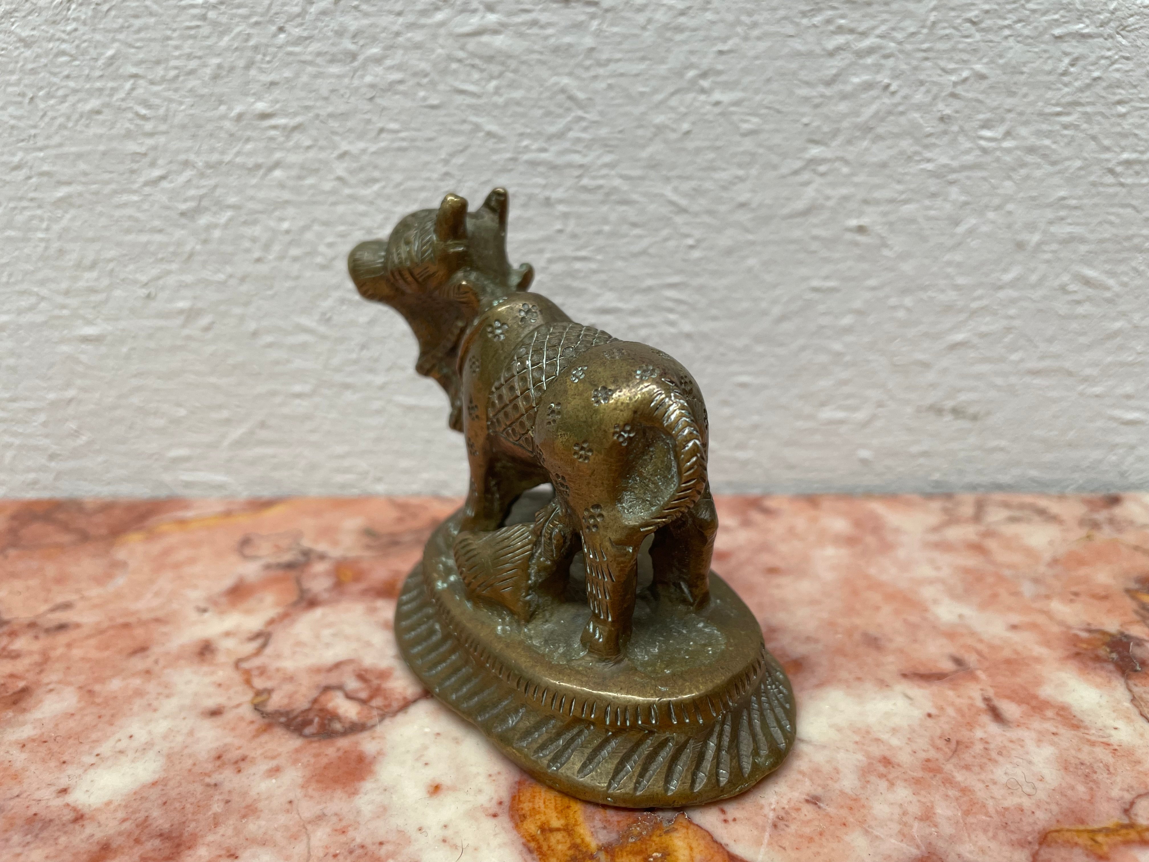 Vintage Indian Brass 'Holy Mother Cow' | Antique & Vintage | Moonee Ponds Antiques | Australia Wide Delivery
